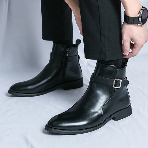 Elegant Men's Chelsea Boots - Stylish Ankle Footwear for Casual British Fashion